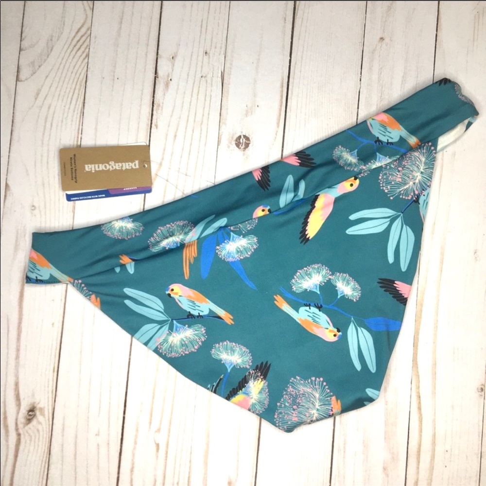 PATAGONIA Teal Nanogrip Nireta Bikini Bottom M - Picture 2 of 4